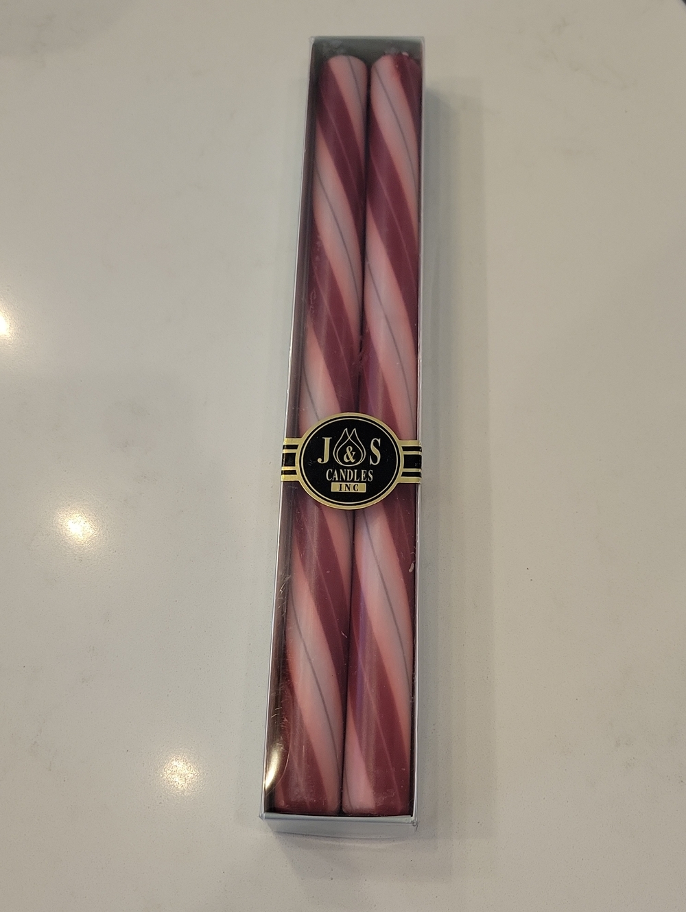 New In Box Vintage Candy Cane Candles